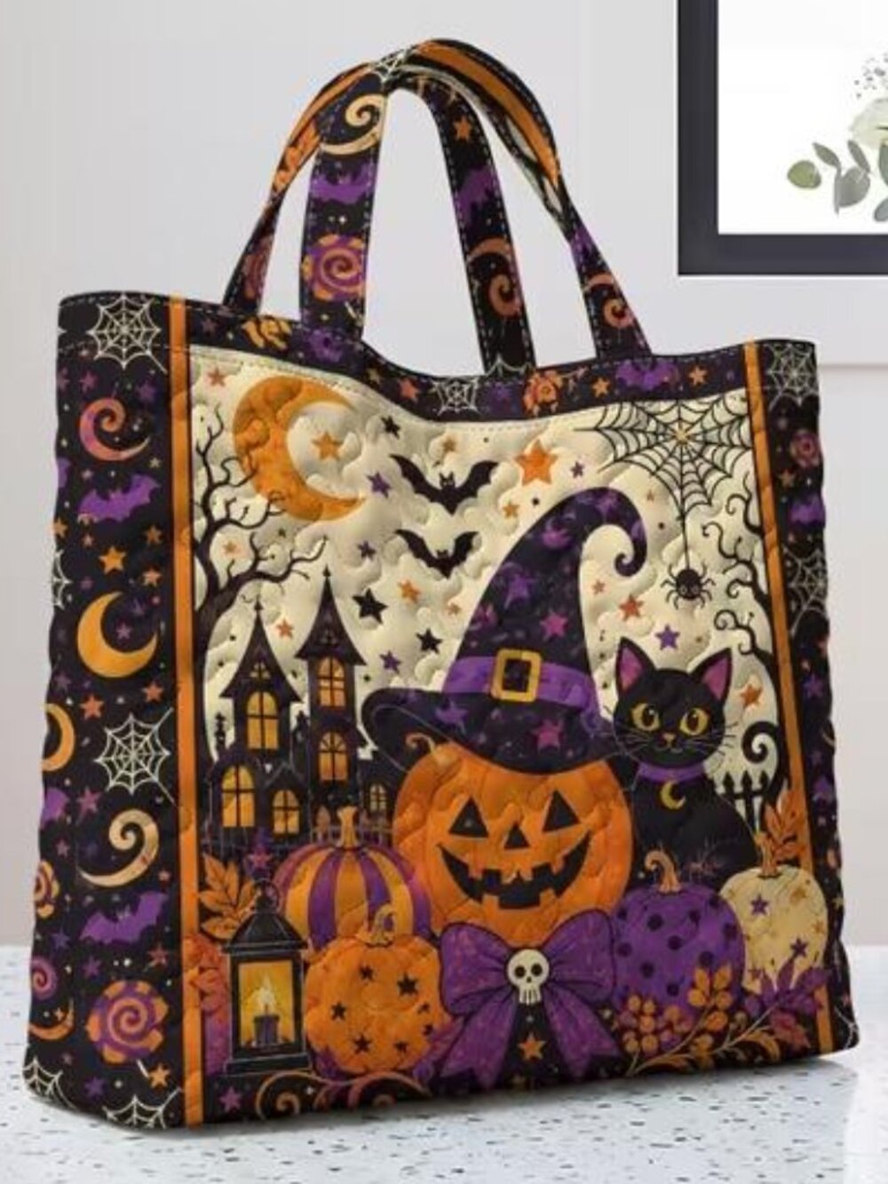 QUILTED HALLOWEEN FUN TOTE